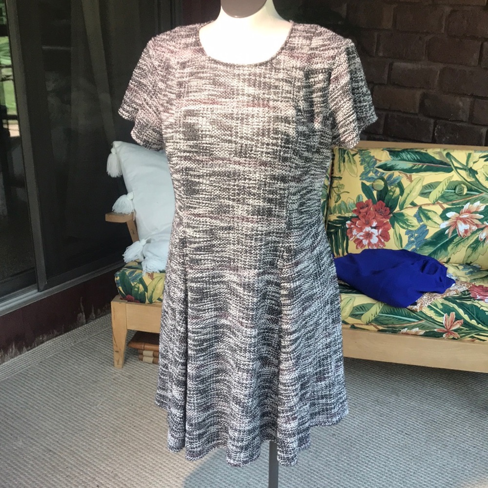 Tweed A-line dress